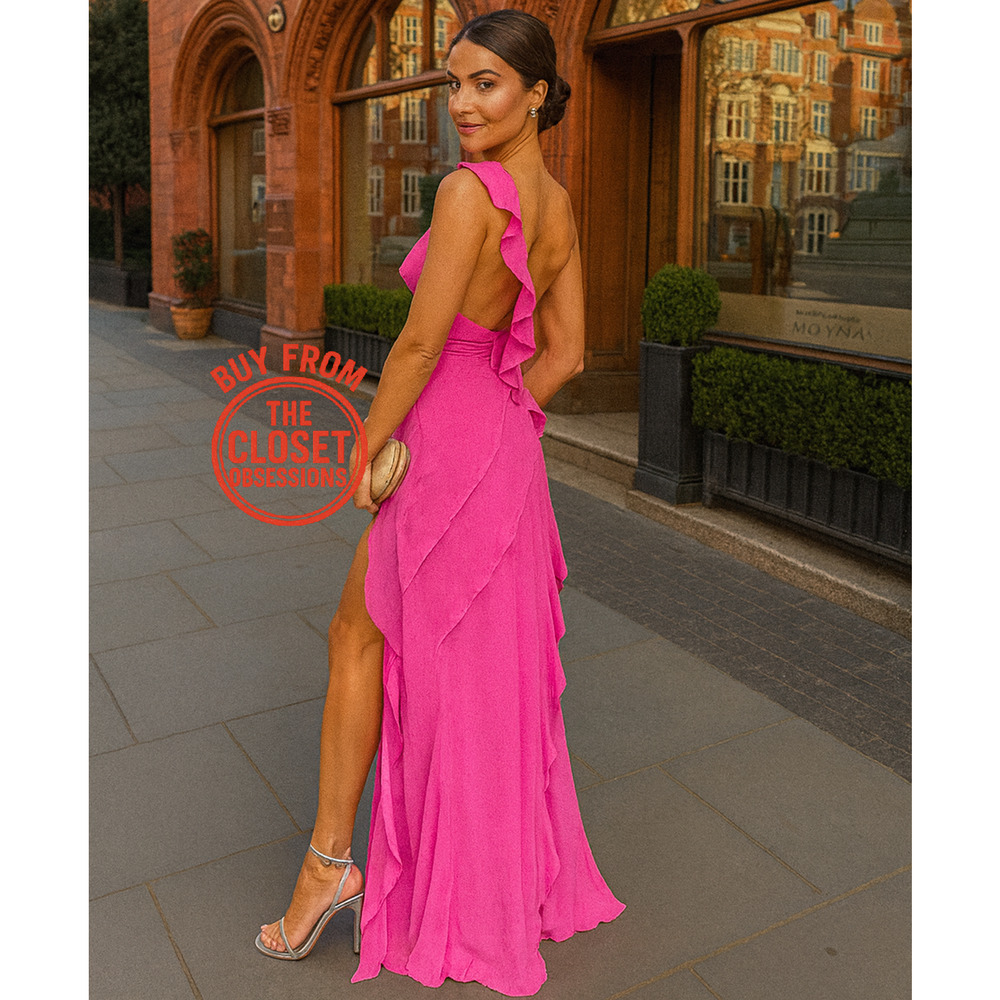 RARE!!! MANGO BLOGGER FAVE!!! Asymmetric Maxi Dress NWT - Picture 7 of 16